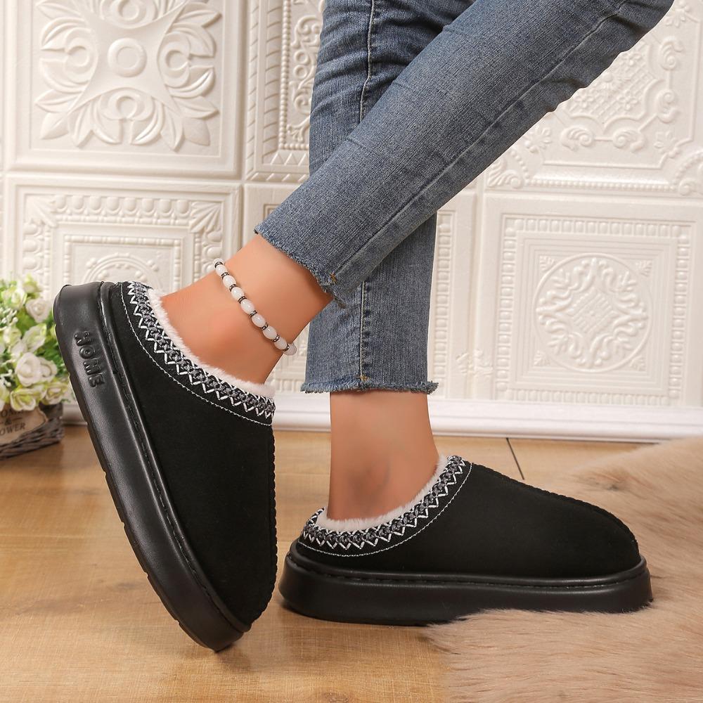 Мужские модные тапочки, мужские и женские парные теплые тапочки, простой стиль, без подошвы, шерстяная флисовая ткань, тканевая подкладка