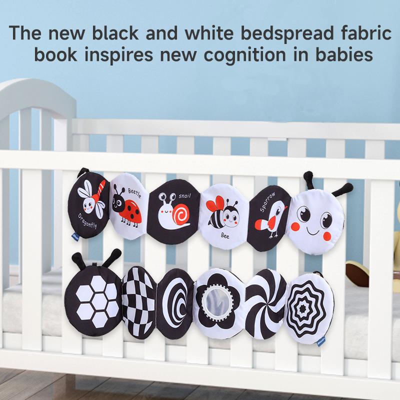 Детская мягкая тканевая книга Сенсорная тканевая книга Игрушки Игрушки для раннего развития Игрушки Монтессори Игрушки для коляски Игрушка для детской кроватки Детская книга Подарки для новорожденных
