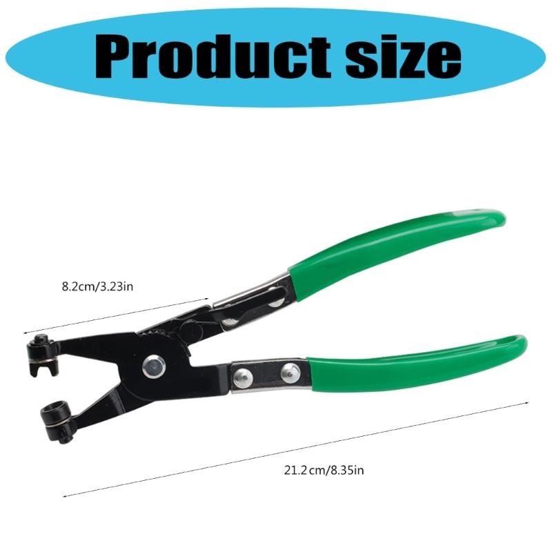 Hose Clamp Plier Auto Hose Locking Tool Swivels Flat Band for Removal Installation of Rings Type Hose Clamps Repair Tool