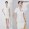 Summer 2024 Women's Professional Short Sleeve Suit Set for Reception & Retail Work