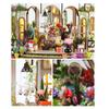 1 комплект DIY Mini Greenhouse Kit со светодиодной подсветкой Мебель для детей и взрослых, ручная работа Деревянный крошечный садовый домик Строительная модель Кукольный домик Украшения