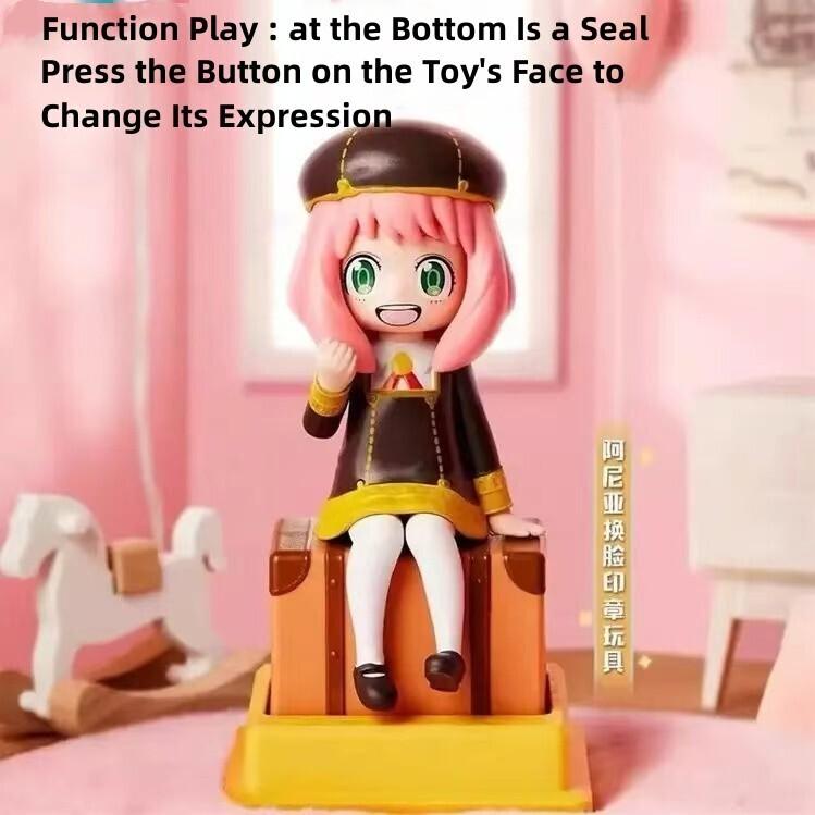 Anime Spy X Family Anya Figure Cute Anya Cos Gengars PVC Action Figure Collection Model Doll Toy For Kid Halloween Birthday Gift