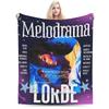 Плед с принтом певицы Lorde, флисовый, портативный, мягкий плед-покрывало для дома, автомобиля, одеяло