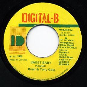 7inch Record BRIAN TONY GOLD Sweet Baby NONE DigitalB 1989 Jamaica Reggae Ska Dub Used