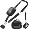 Adjustable Phone Lanyard Crossbody Strap,360° Rotatable Tether Tabs,Clip and Go Strap for Phone with Wallet Crossbody
