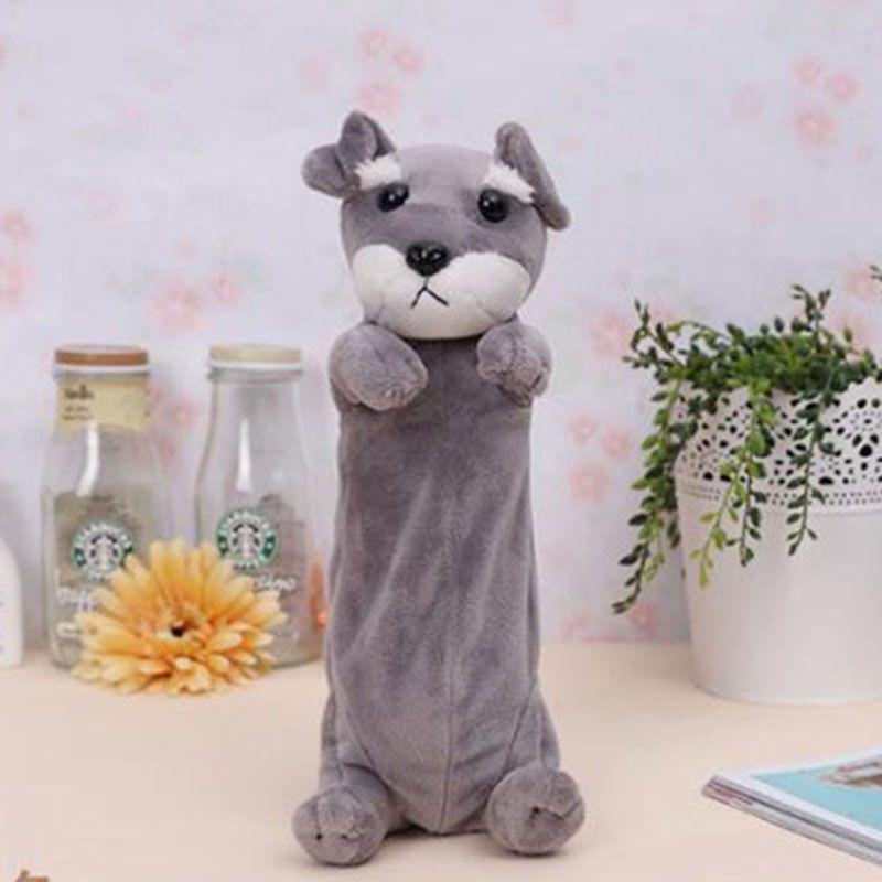 Очаровательный Кавайный Пес Пенал Плюшевый Пенал Идеально Подходит Для Хранения Косметики И Канцелярских Принадлежностей