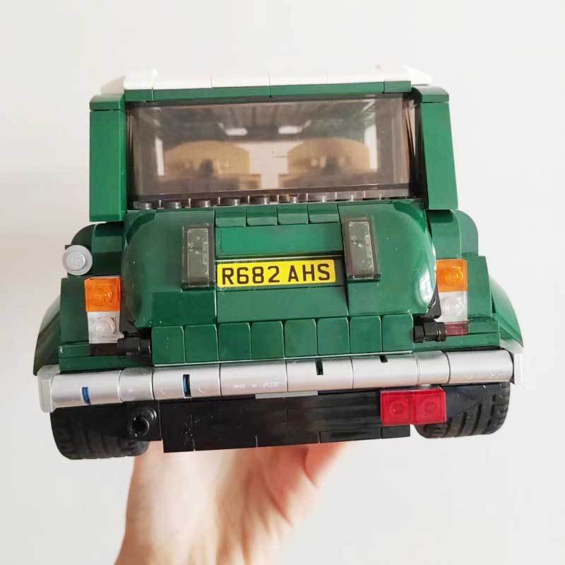 Green Cooper Car Building Blocks Bricks Совместимые игрушки для подарка на день рождения, Рождество, модель автомобиля