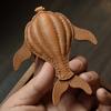 Whale Original Handmade Leather Car Key Bag Pendant Simple High-end Sense Niche Versatile Key Chain