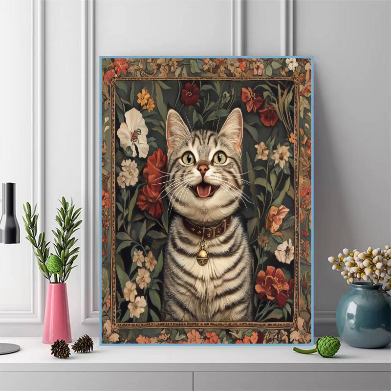 American Shorthair cat Pattern 3pcs 100% Round Full Drill 5D DIY Diamond Painting Embroidery Cross Stitch Rhinestone Décor