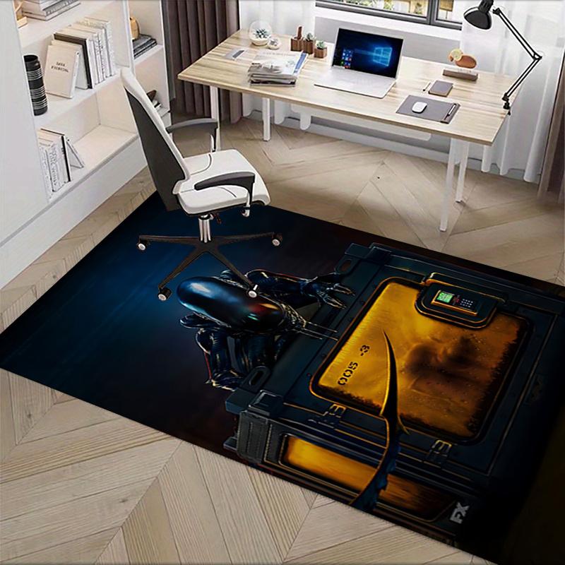 Alien Chair Mat - Office Carpet for Desk, Large Area Rug for Home Decor, Sofa Carpet, Gift Idea for Office and Living Room0169A