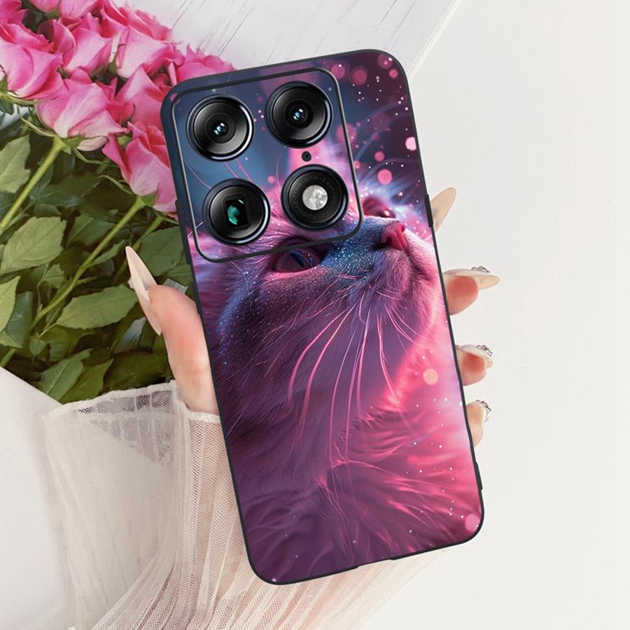Для Motorola Signature 5G Модный Стиль Элегантный Расписной Чехол-Крышка для Телефона Moto X70 Air Pro Мягкий Силиконовый Черный ТПУ Чехол