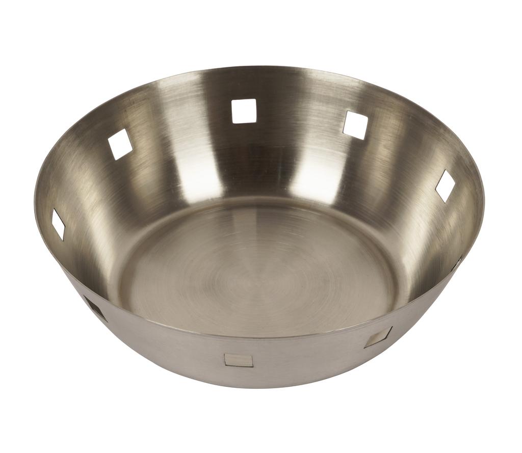 Trifri Stainless Steel Round Platter Basket For Chapathi, Naan Serving Bread Meal Tableware Steel Bread Basket For Serving