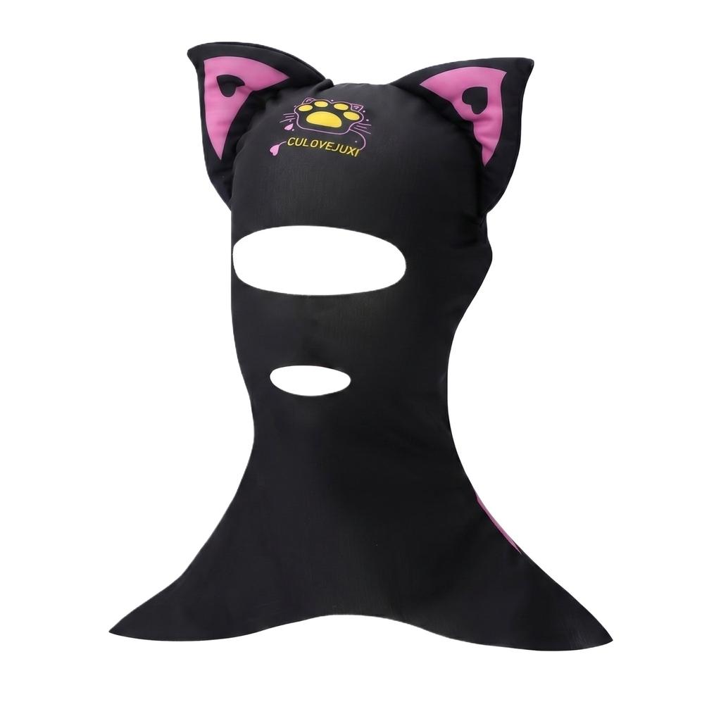 Sun Protections Full Face Head Neck Cover Swiming Diving Facekini Elastic Caps For Water Sport Facekini Elastic Swim Caps Sun Protections Full