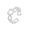 Кольцо Cuiyan Jewelry из серебра S925, геометрическое, с открытым треугольником, для женщин