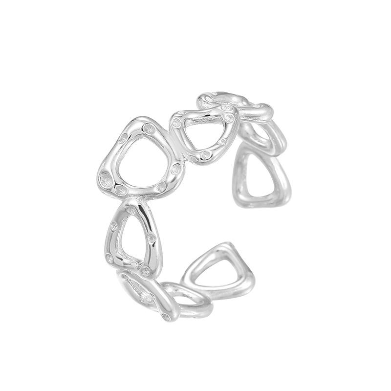 Кольцо Cuiyan Jewelry из серебра S925, геометрическое, с открытым треугольником, для женщин