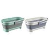 Rectangular Handy Baskets with Handle Plastic Washing Basin Large Capacity Portable Washing Tub Anti-Slip for Kitchen Bathroom