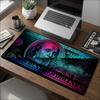 Neon Abstract Geometric Large Extended Mouse Pad NonSlip Rubber Stitched Edges Hd Print Desk Mat For Gaming Setup Office Laptop