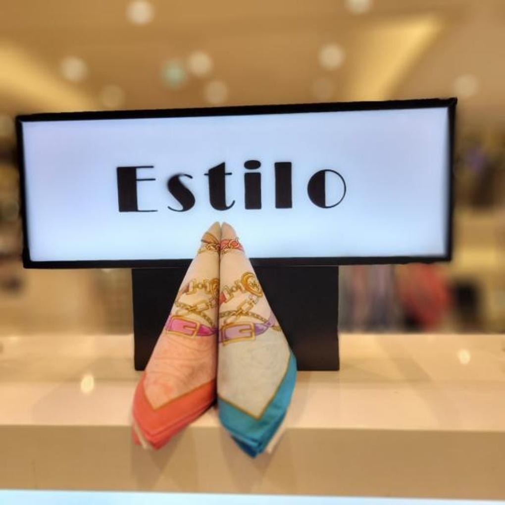 100% cotton petite scarf E22S2CO208 ES chain