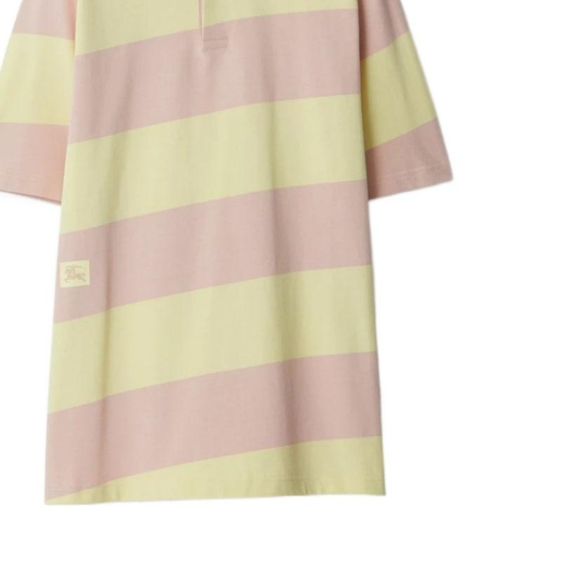 Burberry Striped Short Sleeved Polo Shirt Women's 80832081