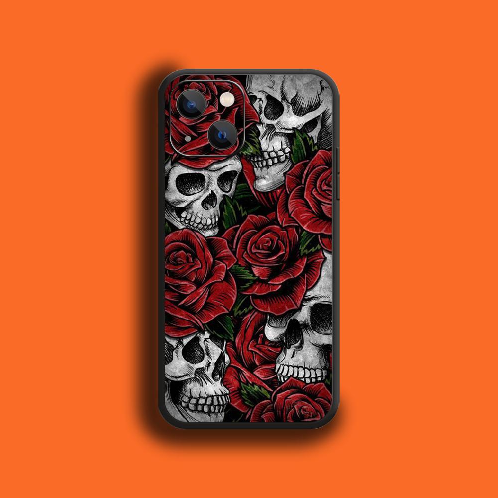 Чехол для телефона с изображением черепа и скелета ужасов для iPhone Samsung Galaxy Redmi Xiaomi Oppo OnePlus Note SA 7 8 9 10 11 12 13 14 20 21 22 23 53 54 Pro Ultra
