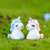10/20Pcs Cute Mini Resin Unicorn Micro Landscape Ornaments Tiny Unicorn Figures For Diy Fairy Garden Glass Container Potted