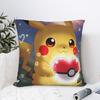 Наволочка с Пикачу из Покемонов Кавайная Наволочка Квадратные Наволочки Для Дивана Софы Спальни