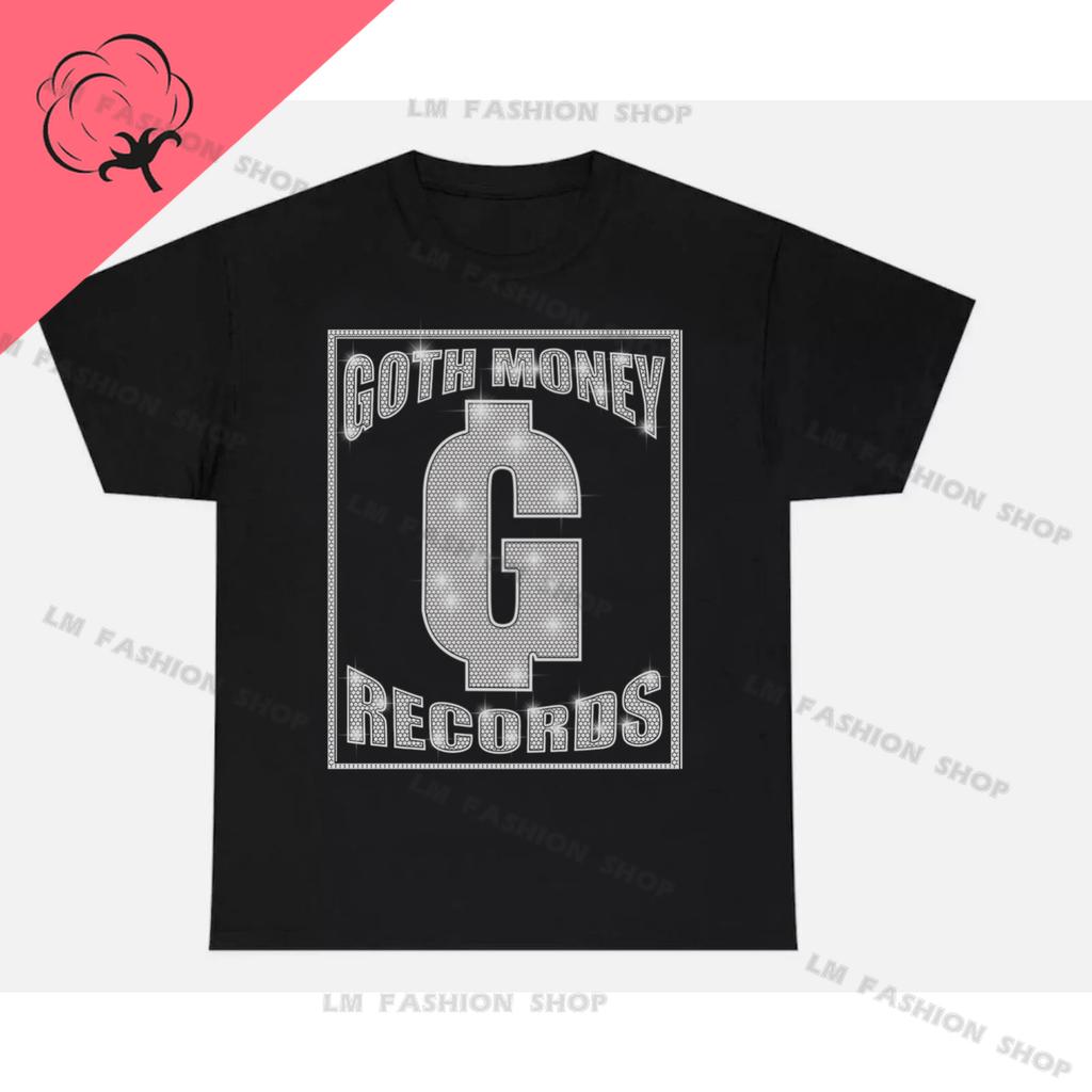 Goth Money Records Графические футболки Мужская одежда Топы с коротким рукавом Хлопковые футболки Женская футболка с принтом