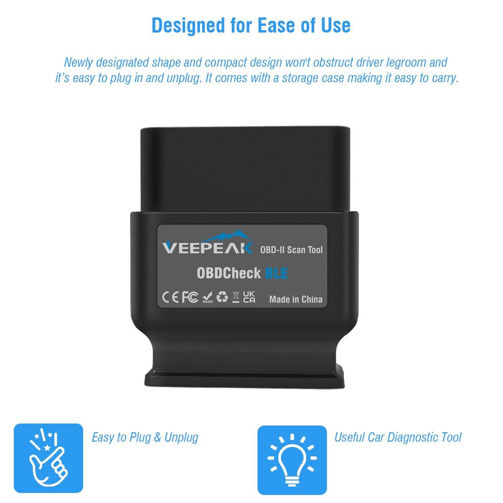 Veepeak IOS и Android Bluetooth 4.0 автомобильный считыватель кодов Check Engine Light,