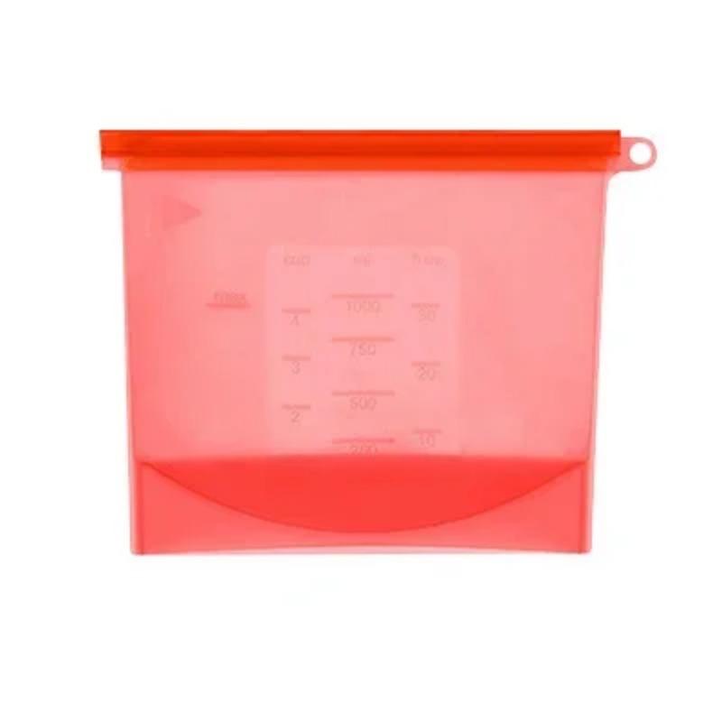 Silicone Bags Reusable Silicone Food Bag Airtight Seal Food Preservation Bag Food Grade for Vegetable, Liquid, Snack, Meat