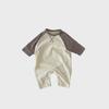 Stylish Long-Sleeve Korean Newborn Jumpsuit for Boys & Girls - Comfortable Spring/Autumn Wear