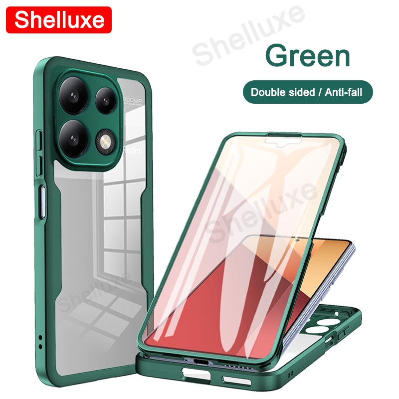 PocoX6 360 Полный корпус Прозрачный чехол Shelluxe для Xiaomi POCO X6 Pro Pocophone X6Pro 5G Силиконовый Двусторонний Чехол для телефона