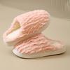 Plush Cotton Slippers Autumn and Winter 2025 New Non-slip Indoor Home Thick Bottom Thermal Cotton Drag Winter