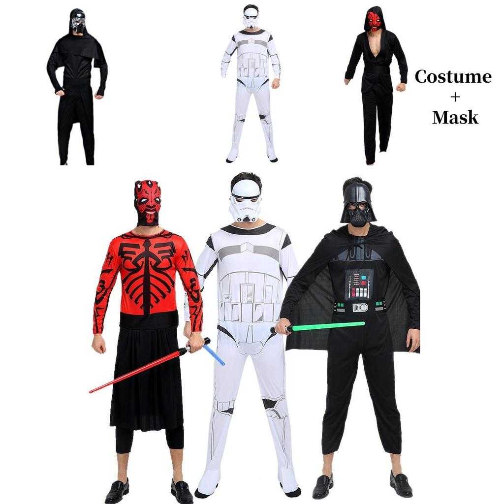 Хэллоуин Звездные войны Ситх Джедай Аниме Костюм Для Взрослых Полиэстер Ткань Фэнтези Тема