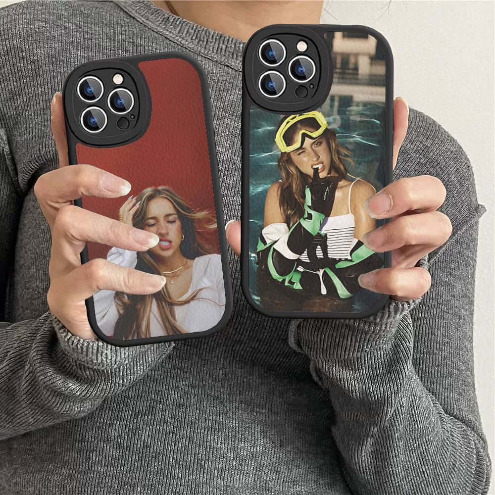 Канадская певица T-Tate M-McRae Кожаный чехол для телефона для IPhone 16 16e 15 14 13 12 11 Pro Max Plus Mini