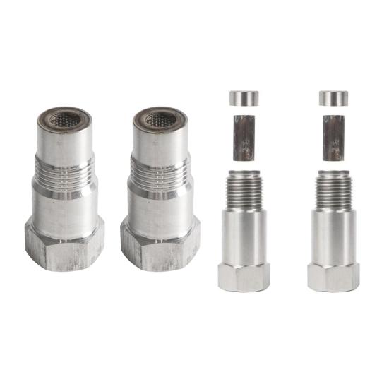 Stainless Steel Extension Fitting with Filter Screen M18x1.5 Oxygen Sensor Adapter 1.8 Inch Thread Reducer Coupling Adapter Connector