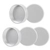 5Pcs C Mount Lens Rear Cap Portable Metal Protective Cover Camera Accessory Parts Silver