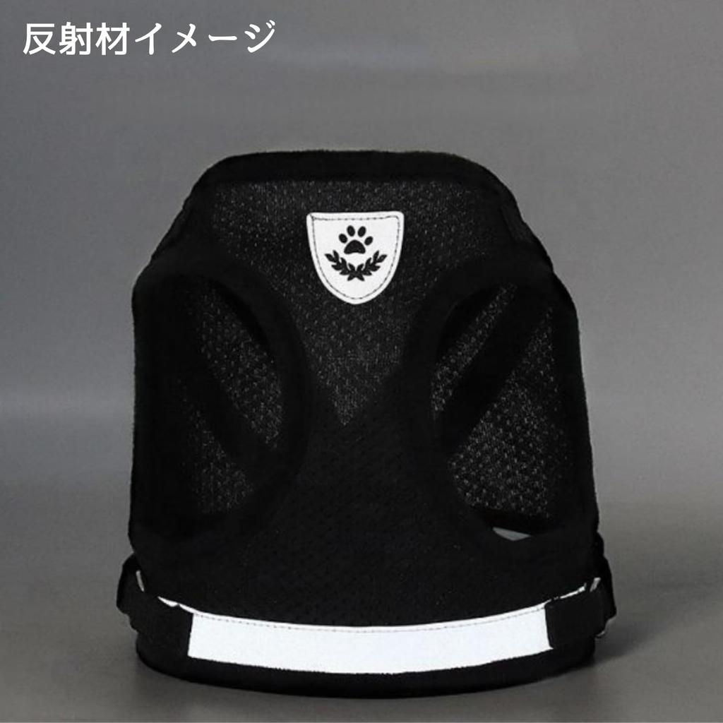 Dog Harness with Leash for Small and Medium Durable and Easy To Soft Cute and and Easy To Put On Size Dogs, Wear, Mesh, Stylish, Adjustable, (Gray, L)