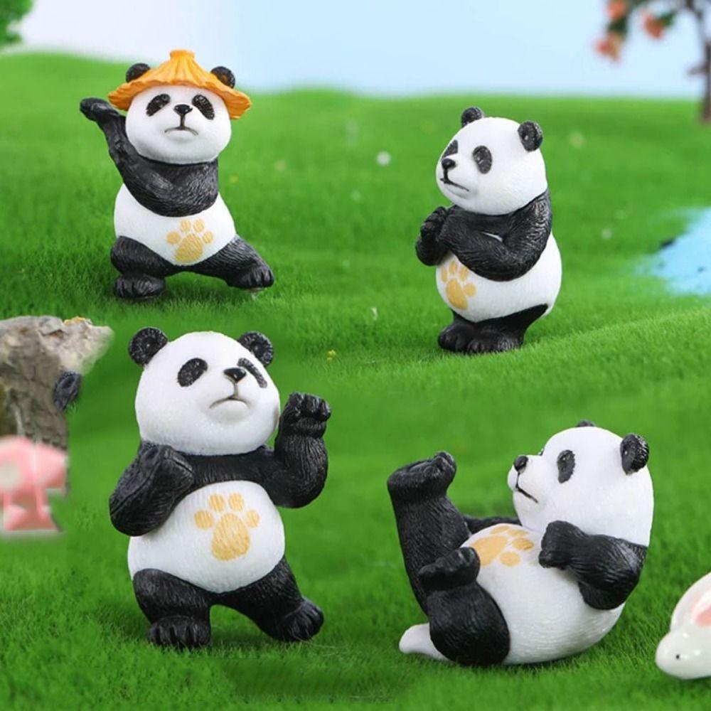 Милый мультфильм Мини Панда Украшение для автомобиля Маленькое украшение для интерьера автомобиля Украшения для офисного стола