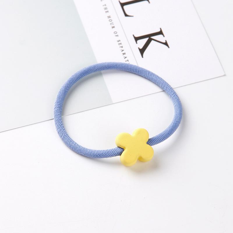 Высокоэластичные резинки для волос в форме сердца, медведя, круглой формы для женщин, резинка для волос, детские, детские, милые, конфетных цветов, ободки для волос, аксессуары для волос