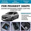 Для Peugeot 308/P5 - Комплект звукоизолирующего тканевого покрытия Comfort - Звукоизоляция и акустический контроль для тихой езды без шума