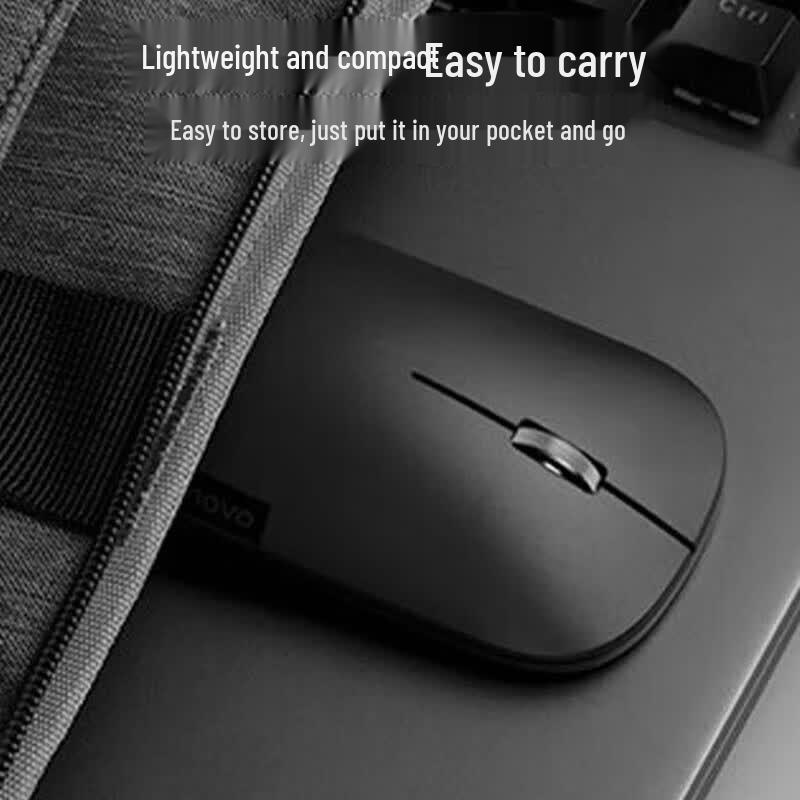Lenovo Беспроводная мышь с воздушной ручкой, тихая, многорежимная