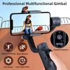 F10 3 oʻqli qoʻlda ushlab turiladigan gimbal smartfon stabilizatori Android iPhone telefon uchun mobil telefon selfi tayoqchasi Vlog uchun titrashga qarshi video yozuv