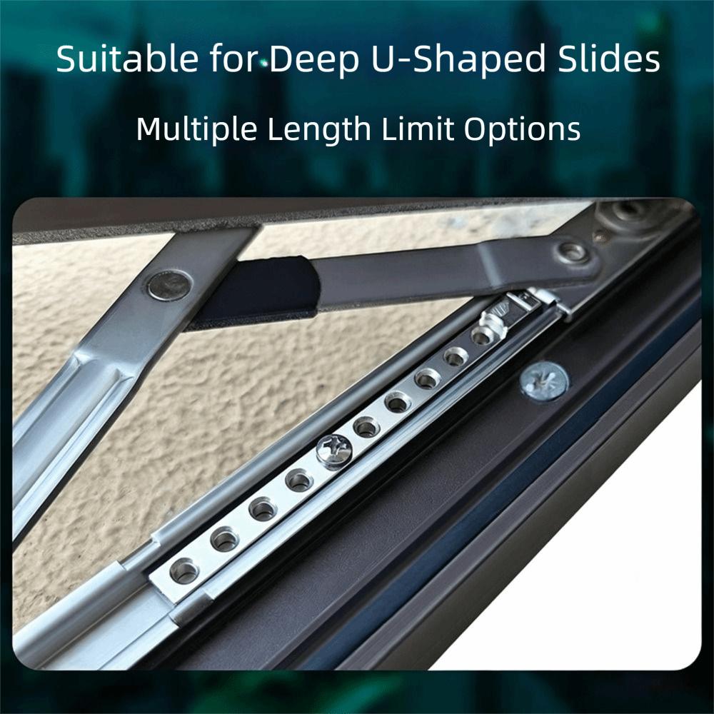 Non Punching Window Sliding Support Zinc Alloy Window Limit Strip Side Hung Window