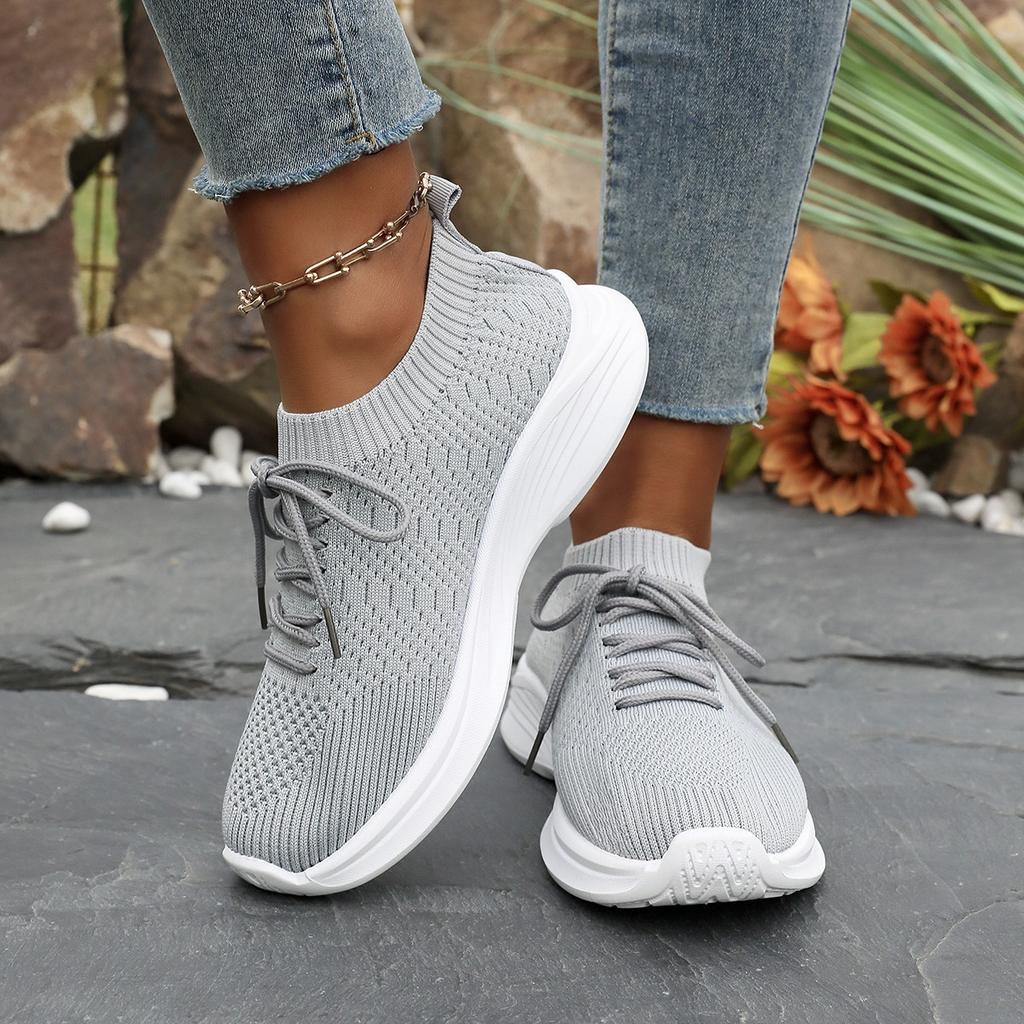 Весенние новые женские сетчатые дышащие повседневные туфли на шнуровке из вулканизированной ткани женские кроссовки на платформе одинарные женские туфли на плоской подошве большого размера 43