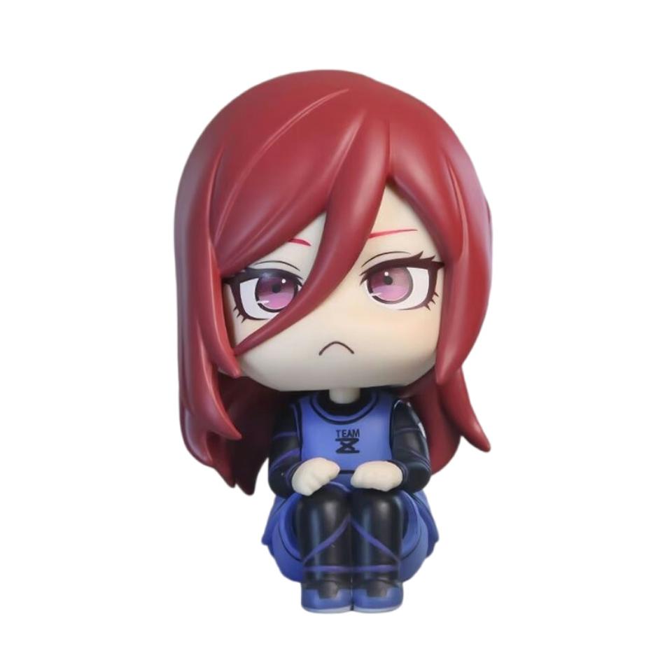 Blue Lock Anime Q Version Figure - Isagi Yoichi Nagi Seishiro Bachira Meguru Action Collectible Model Doll Look up