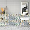 10/15/20cm Bohemian Tiles Ornaments Tile Wall Sticker Kitchen Bathroom Wardrobe Waistline Home Decor Peel & Stick Art Wall Decal