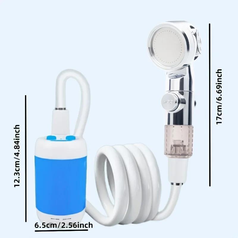 Портативная USB-перезаряжаемая душевая лейка Многоцелевая система полива Насадка для садового шланга со стандартным разъемом США для использования на открытом воздухе