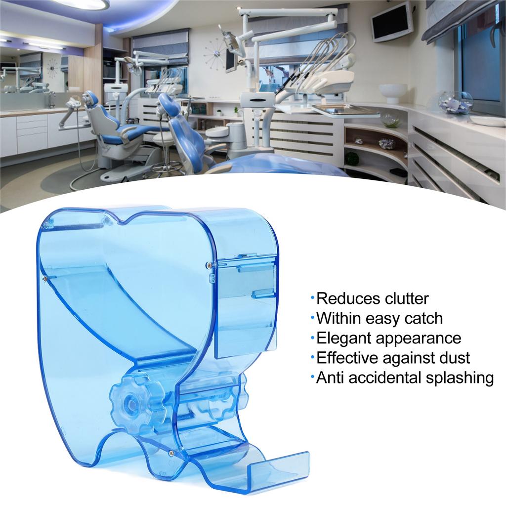 Коробка для стоматологических ватных валиков, синяя, безопасная, прочная, обтекаемая конструкция, кардиоидный диспенсер для ватных валиков