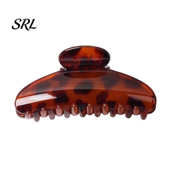 Durable Hair Clip Large Shark Claw, Leopard Pattern Clip, Firm Grip Plastic Claw Shower Back Head for Daily Party Outing Accessory