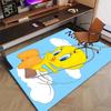Custom Tweety Mat Personalized Name, Polyester Washable Indoor Entryway Rug, Gift for Christmas, Easter, Thanksgiving Day